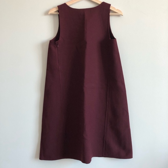 Theory Sleeveless Solid Wool Blend Dress - Picture 4 of 7